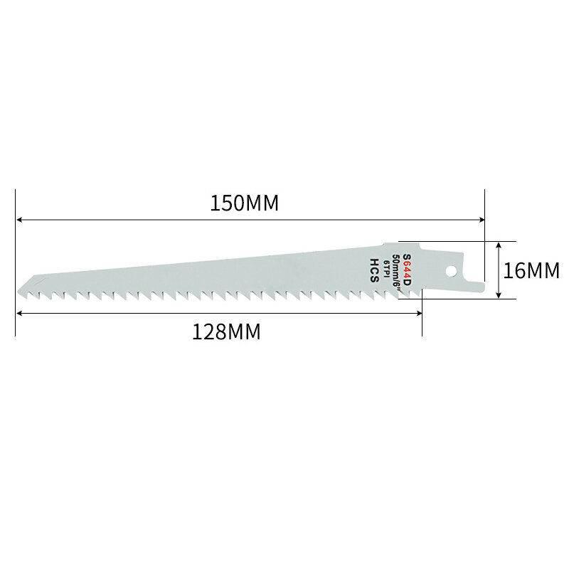 5 قطعة S644D 150 مللي متر عالية الكربون الصلب الترددية شفرات المنشار Sabre للخشب
