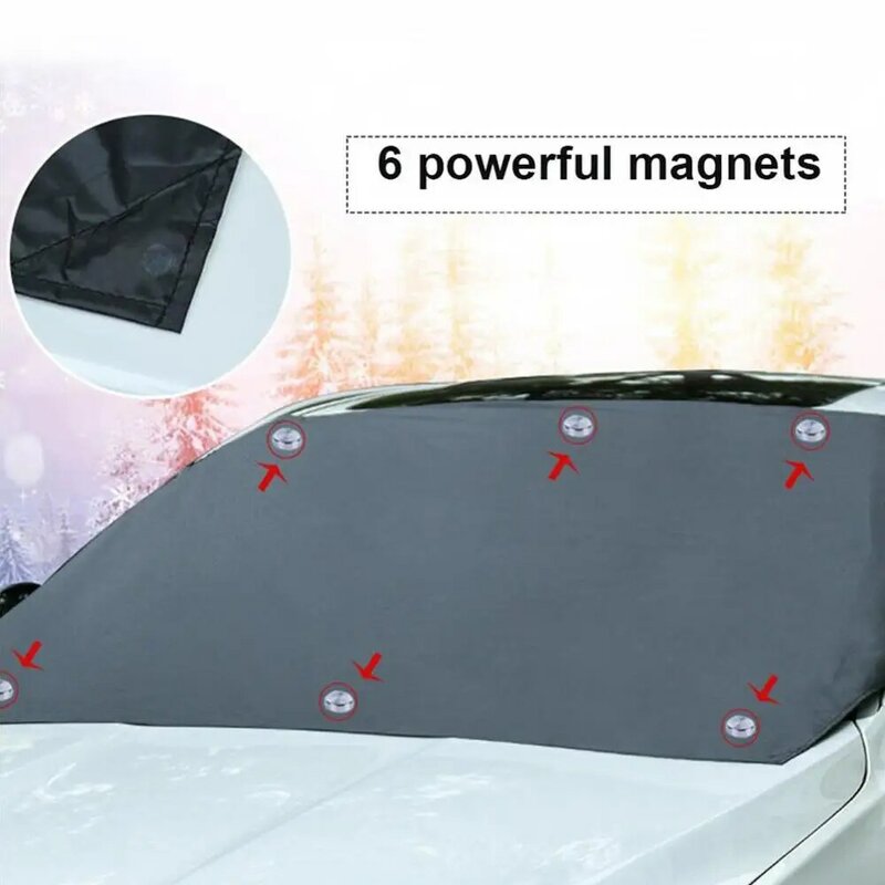 الحار! السيارات المغناطيسي ظلة غطاء زجاج سيارة الثلج الشمس الظل حامي مقاوم للماء غطاء سيارة الجبهة الزجاج الأمامي