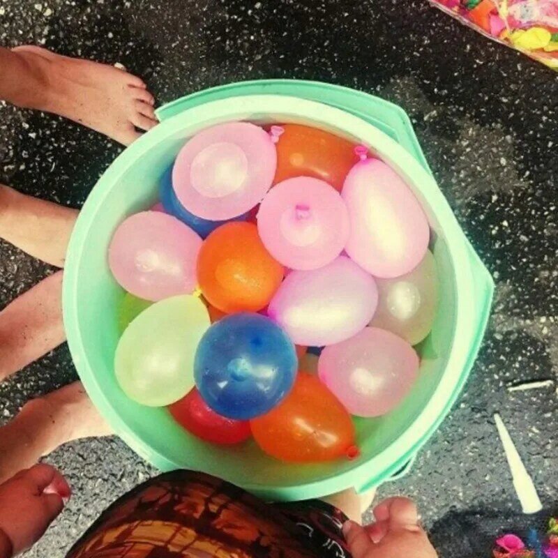 111 قطعة بالونات المياه عبوة الملء مضحك الصيف لعبة للهواء الطلق بالون المياه القنابل الصيف الجدة الكمامة لعب للأطفال