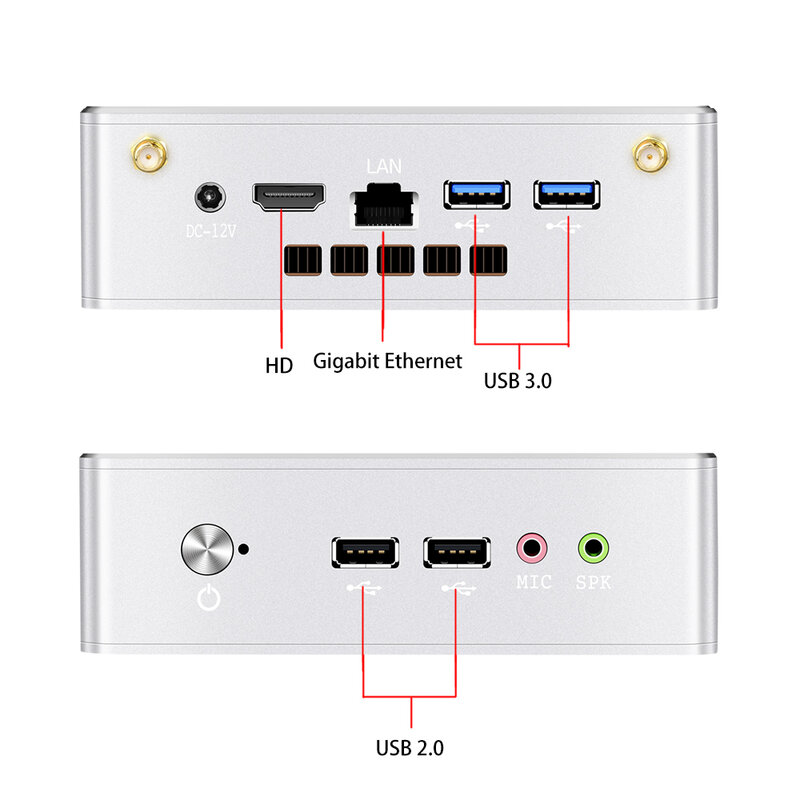 BEBEPC كمبيوتر مصغر HTPC ويندوز 10 برو إنتل سيليرون 3205U واي فاي سطح المكتب المنزلية الرخيصة الكمبيوتر التخليص الكمبيوتر الصغيرة الصين