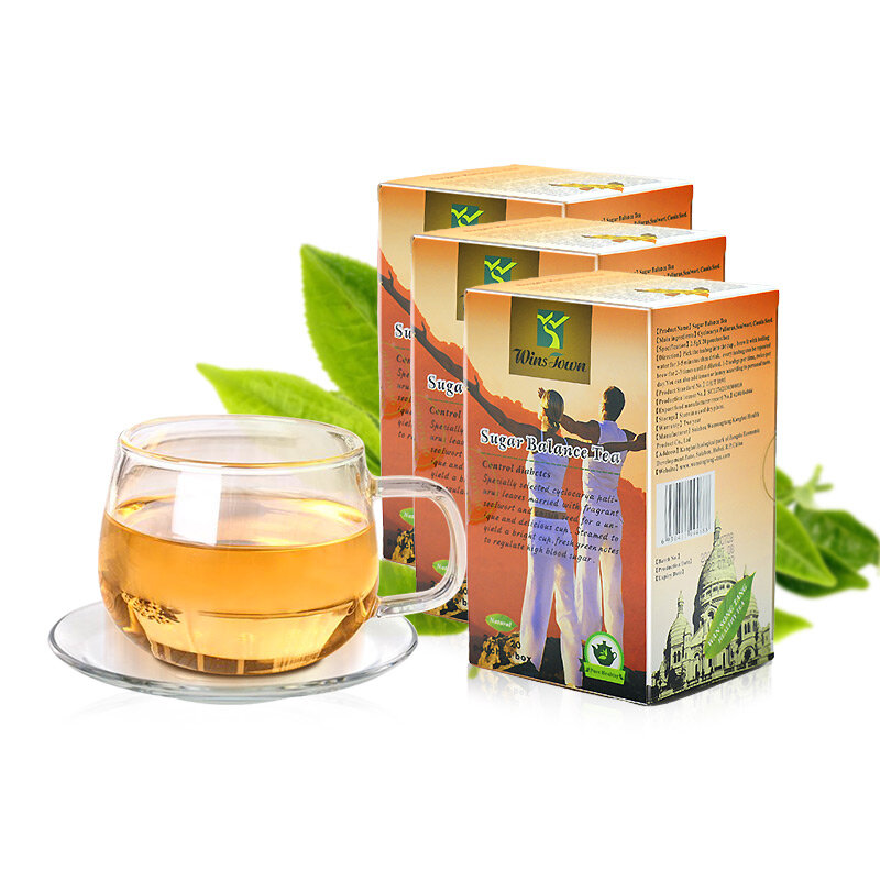 40 قطعة/2 حزم الدم السكر التوازن الشاي التحكم السكري الشاي انخفاض ارتفاع السكر في الدم الرعاية الصحية الشاي