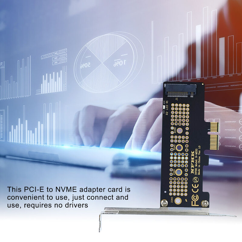 مهايئ بطاقة تحويل NVMe PCIe x4 x2 M.2 NGFF SSD إلى PCIe x1 إلى M.2 وصل حديثًا