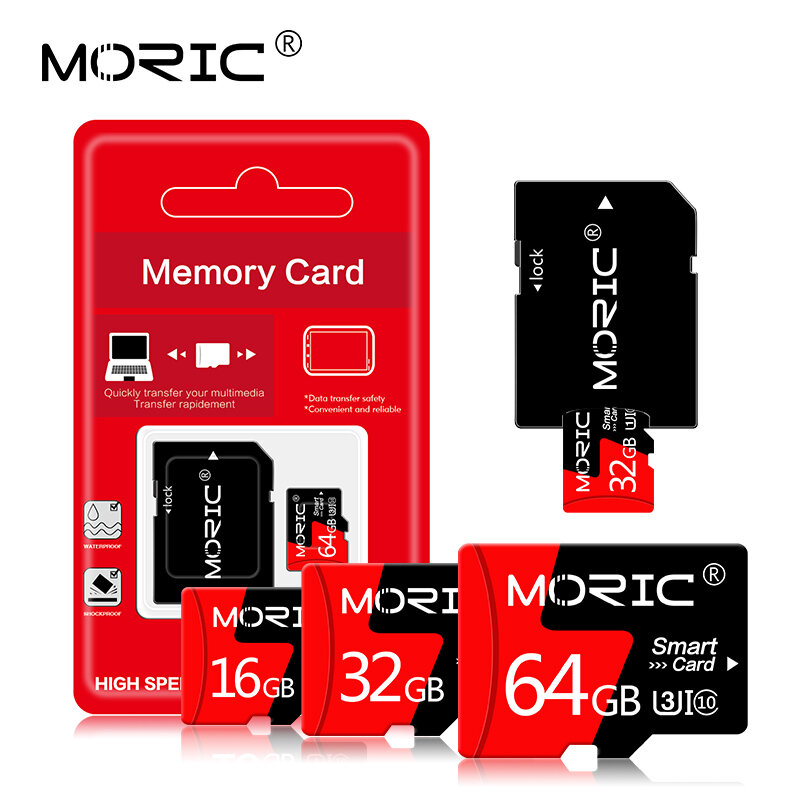 عالية السرعة بطاقة الذاكرة مايكرو SD بطاقة 256GB 128GB 64GB بطاقة Microsd فئة 10 TF بطاقة SD 32GB 16G 8G بطاقات مصباح فلاش صغير محول مجاني