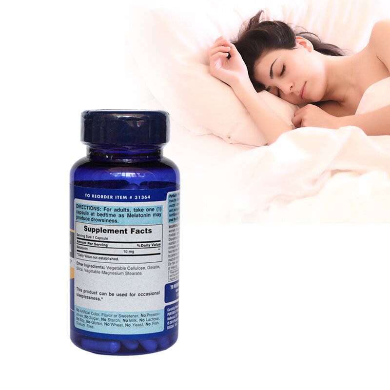 الميلاتونين الفائق القوة 10 مجم * 120 قطعة يساعد على تحسين النوم الليلي مساعد النوم الأكثر مبيعًا