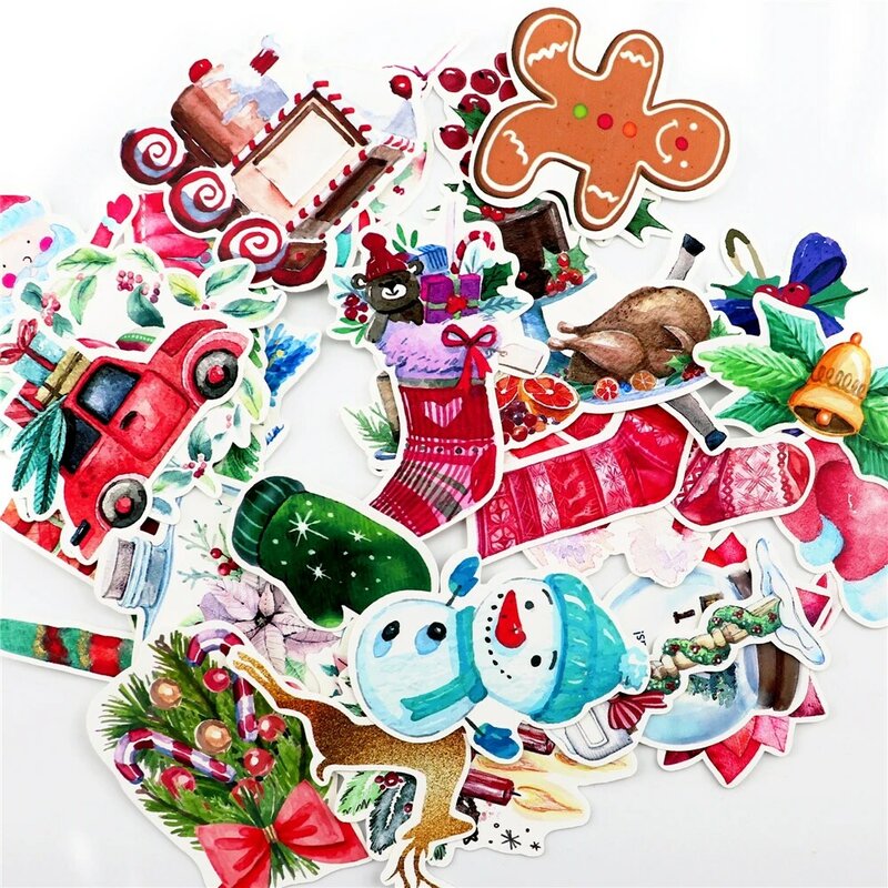 Kawaii مجلة موضوع الألوان المائية ملصقا عيد الميلاد ملصقات سحرية هالوين القرطاسية pegatina شكرا لك لطيف adisevo هدية