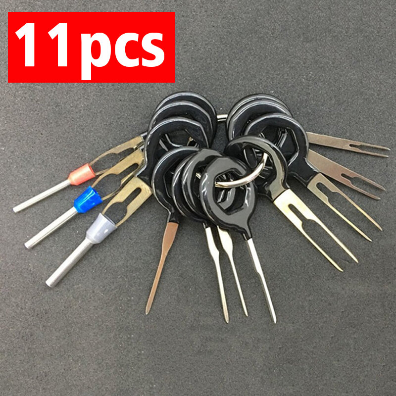 11pcs 18Pcs Aluminum Car Electrical Wiring Crimp Connector Pin Extractor Kit Automotive Plug Terminal Remove Tool