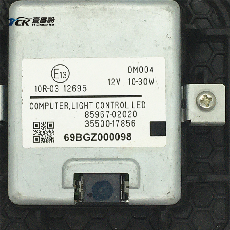 YCK الأصلي المستخدمة 10R-03 12695 85967-12010 المصباح وحدة التحكم في ضوء الكمبيوتر LED 85967-02020 سيارة إكسسوارات مضيئة