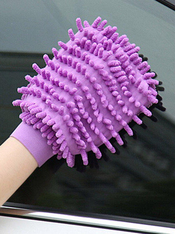 ستوكات غسل قفازات لليدين غسيل السيارات المنزلية قفاز نافذة الجسم الغبار قفاز التنظيف الوجهين