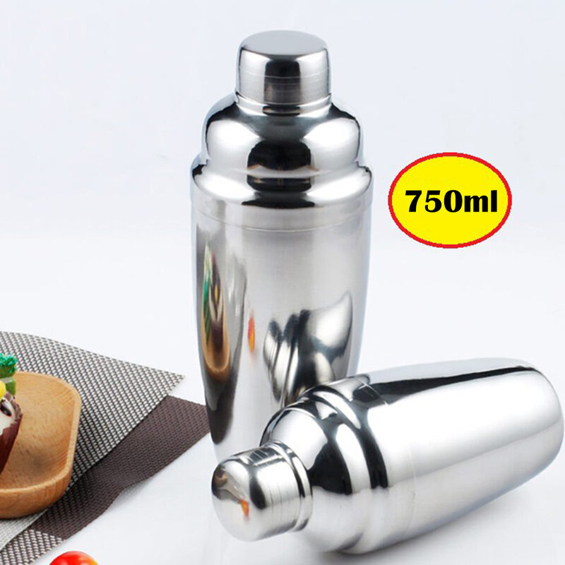Cocktail Shaker Stainless Steel Martini Shaker Drink Shaker Bar Tools Accessories for Bartender Home Drink Party Use 550ML/750ML
