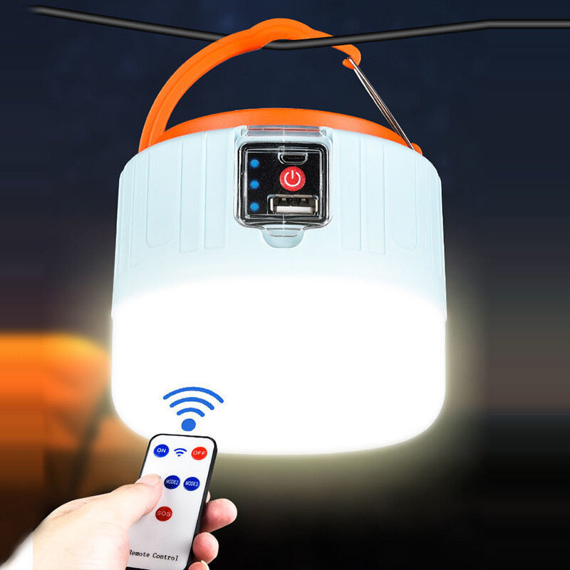 LED التخييم ضوء USB المحمولة الإضاءة الهاتف تهمة مصباح الشمسية الطوارئ ضوء السوق الليلي مقاوم للماء في الهواء الطلق المشي لمسافات طويلة الصيد