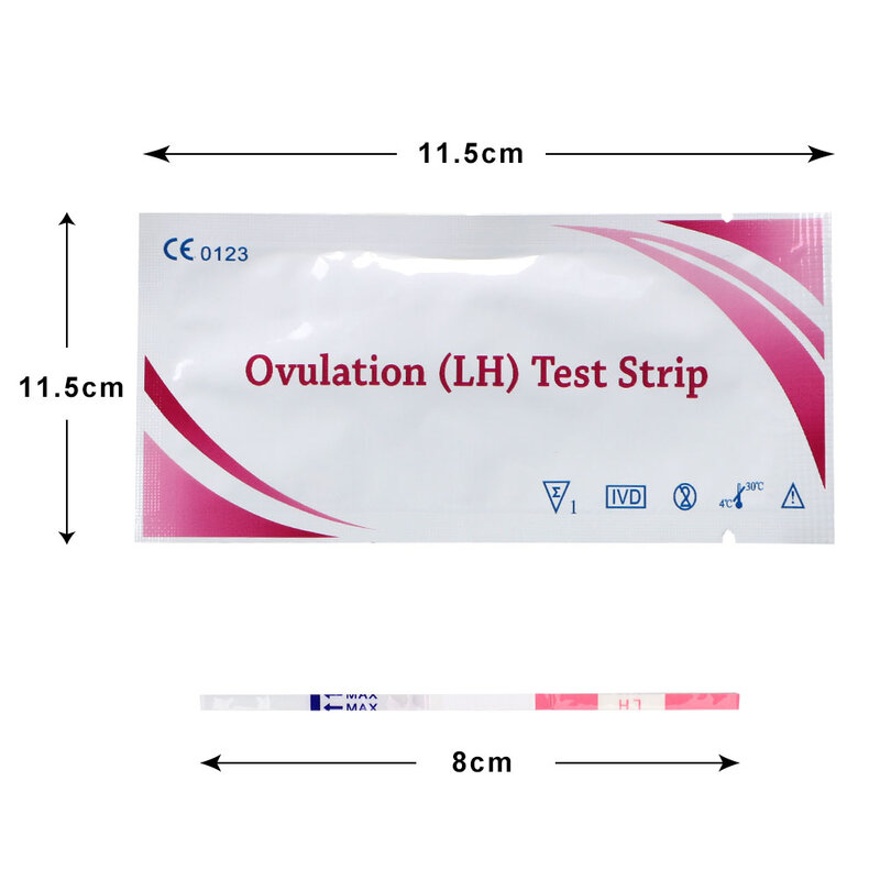 20 قطعة LH اختبار شرائط اختبار الإباضة البول شرائط الاستجابة الأولى الحمل أكثر من 99% دقة LH اختبار الإباضة