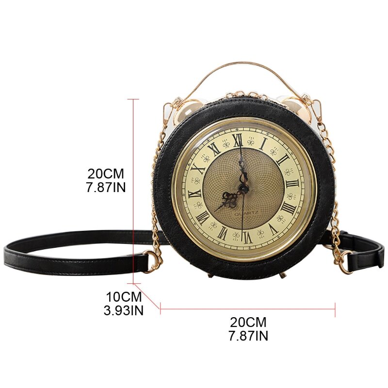 حقيبة ساعة كلاسيكية ، حقيبة يد بنمط Steam Punk ، M68C