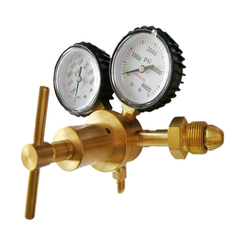 منظم النيتروجين مقياس الضغط العالي 0-800 PSI أداة ضغط التسليم