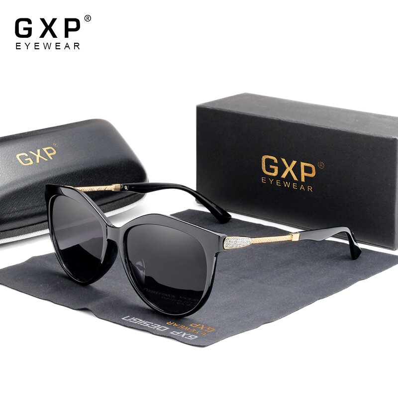 GXP-نظارات شمسية مستقطبة عالية الدقة للنساء ، عدسات متدرجة أنيقة ، عدسة عين القط الفاخرة ، ماركة Lentes de sol Mujer