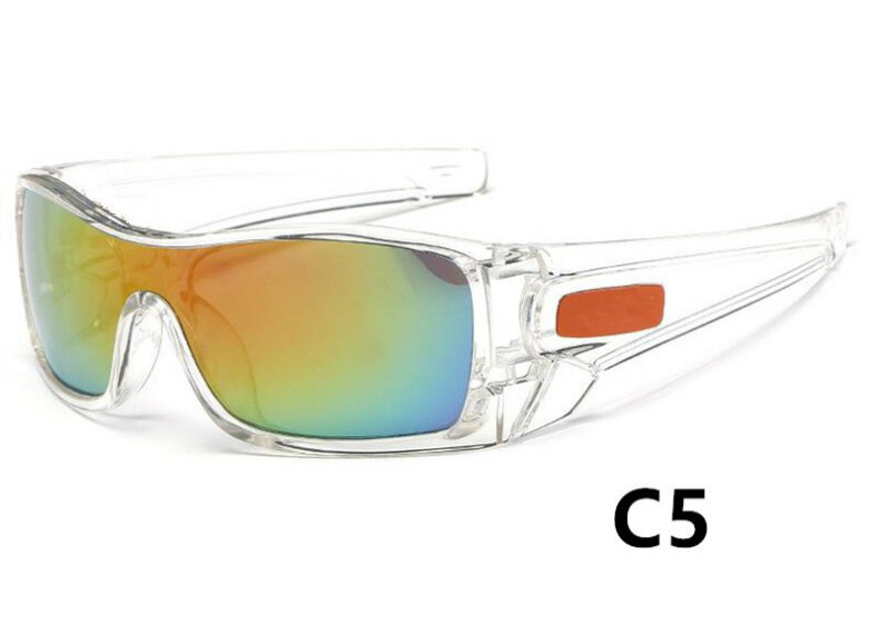 الكلاسيكية الرياضة مرآة النظارات الشمسية الرجال في الهواء الطلق الصيد القيادة سائق نظارات المتضخم O نظارات شمسية ماركة فاخرة UV400