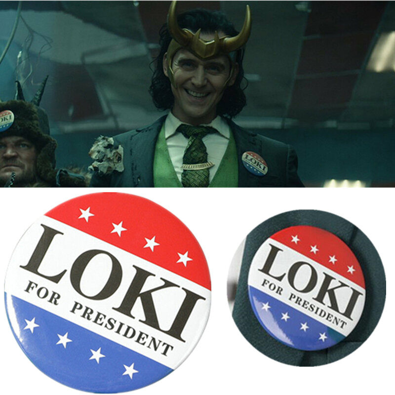 Loki للرئيس شارة خارقة فيلم تأثيري الاكريليك بروش دبابيس اكسسوارات الدعائم
