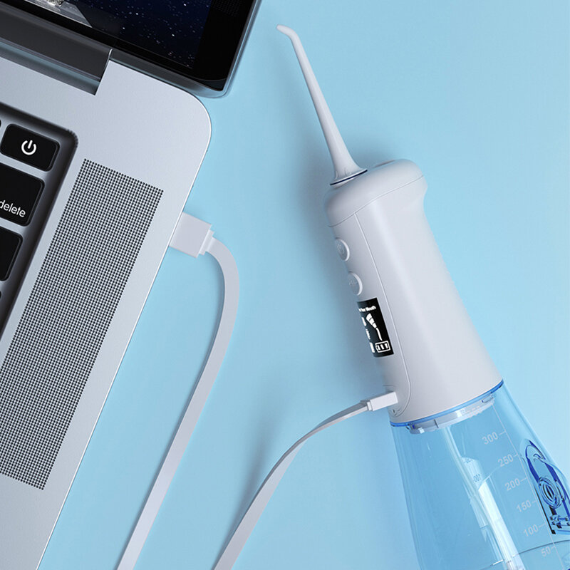 3 وضع شطف الفم USB قابلة للشحن خيط تنظيف الأسنان 350 مللي شطف الأسنان تنظيف الأسنان 4 رذاذ