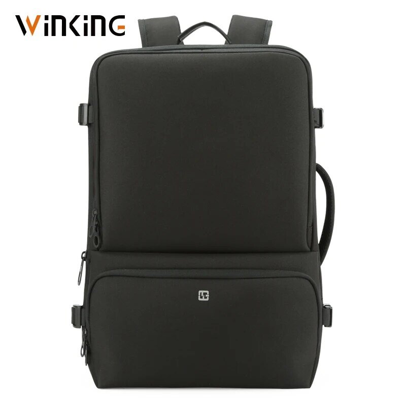 Kingson العلامة التجارية تكبير ظهره USB الخارجية تهمة 17 بوصة محمول على ظهره الكتفين الرجال مكافحة سرقة مقاوم للماء حقيبة السفر