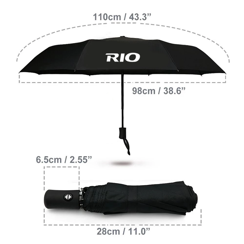 لكيا ريو سيارة التصميم التلقائي بالكامل مظلة قابلة للطي مظلة بطبقة مزدوجة يندبروف التلقائي ظلة