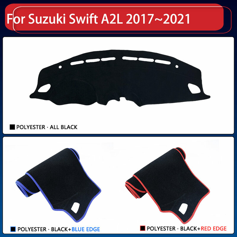 غطاء لوحة سيارة داش حصيرة لسوزوكي سويفت A2L 2017 ~ 2021 وسادة ظلة وسادة نونسليب المضادة للأشعة فوق البنفسجية الشمس البساط اكسسوارات 2018 2019