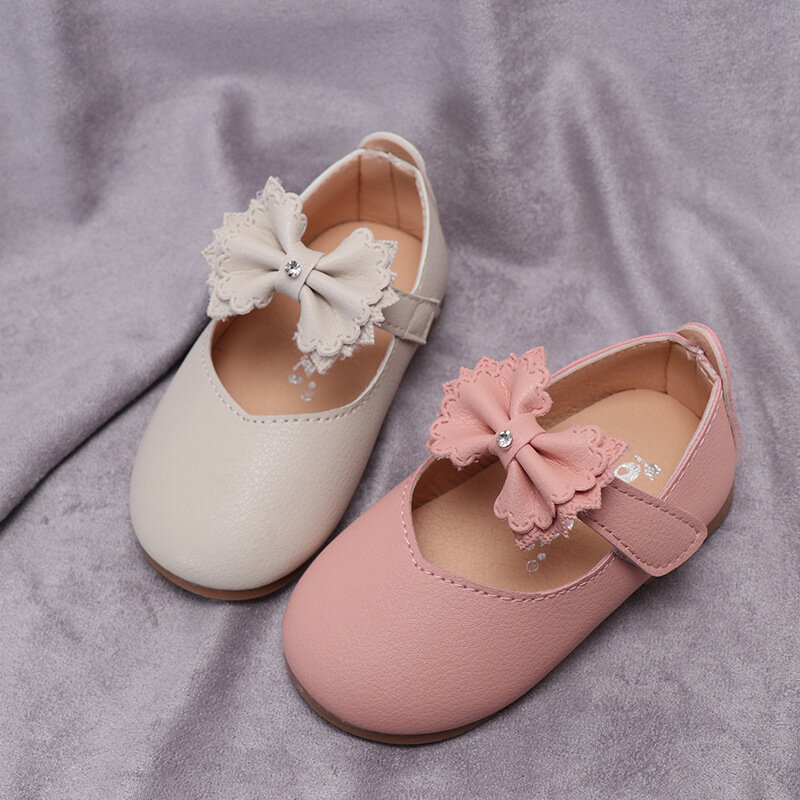 الوردي الأبيض الطفل الصغير طفل أحذية الاطفال أميرة فتاة صغيرة واحدة أحذية الأطفال لينة وحيد تنفس Chaussure Fille