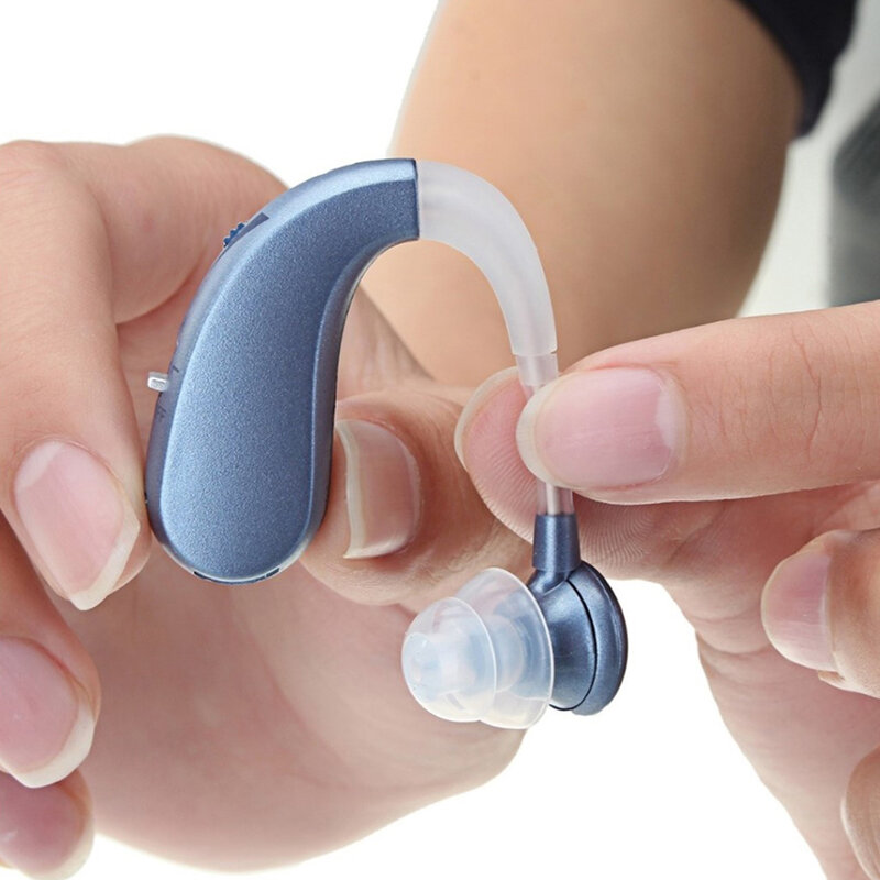 مساعدات سمعية رقمية مكبر صوت صغير قابلة للشحن رقمية صغيرة غير مرئية الصم المعونة وراء الأذن المعونة للرعاية الصحية المسنين