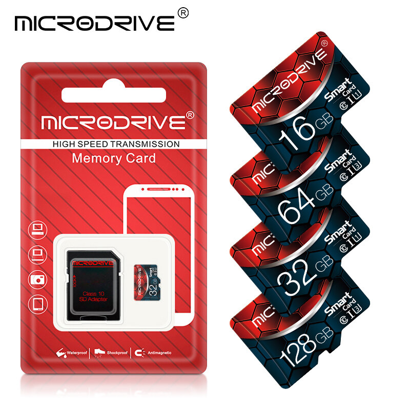 Cartao دي ميموريال ذاكرة بطاقة 8GB 16GB 32GB 64GB 128GB مايكرو SD بطاقة الدرجة 10 مايكرو 256gb مصغرة TF بطاقة هدية مجانية محول