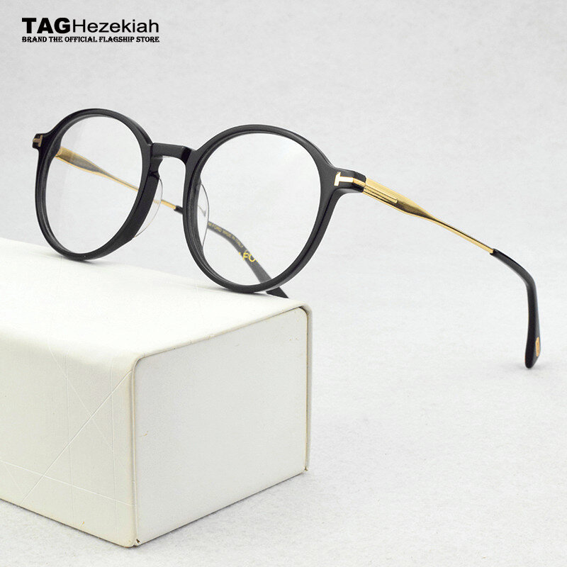 2020 إطارات النظارات المستديرة للنساء إطار نظارات العين للرجال قصر النظر وصفة طبية النظارات البصرية شفافة النظارات النساء