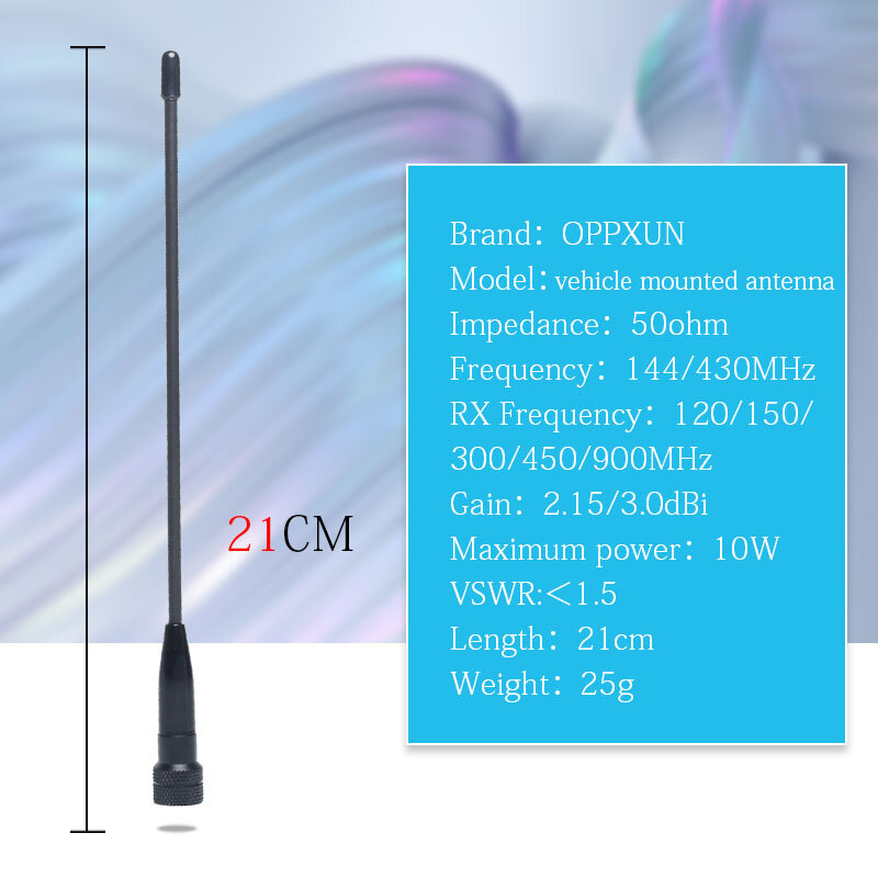 2021 الساخن OPPXUN 669C SMA-الذكور مرنة VHF/UHF ثنائي الموجات اتجاهين المحمولة HF راديو هوائي ل Baofeng Yaesu UV-3R ، UV-100 ، UV-200