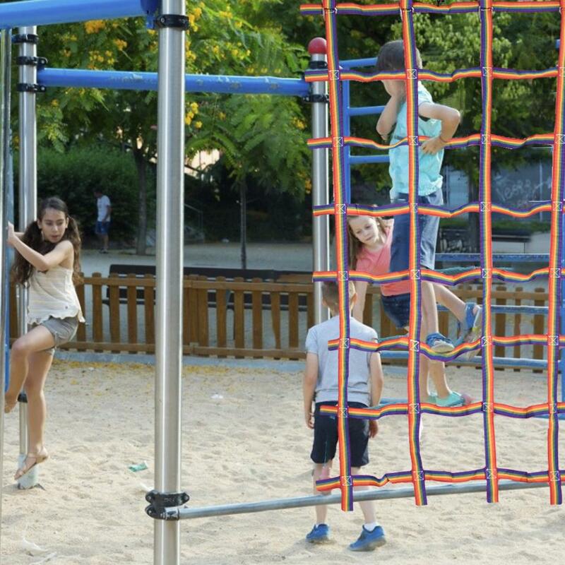 الأطفال تسلق شبكة بضائع الثقيلة شبكة تسلق للأطفال في الهواء الطلق حديقة اللعب 90*48 بوصة الاطفال تسلق جدار شبكة تسلق
