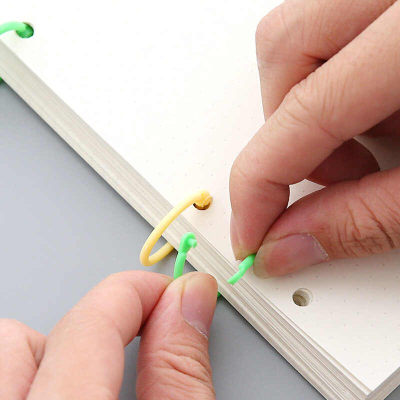 الإبداعية الحلوى الملونة سهلة حلقة ورقة دفتر رسم فضفاض ورقة الموثق متعددة الوظائف دائرة التقويم المفاتيح حلقة رئيسية