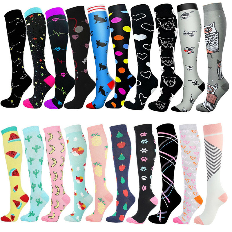Unisex Compression Stockings Soccer Stocking Breathable Fitness Sport Socks Long Socks For Male Sock Long Pressure Stockings