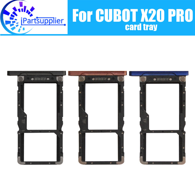 CUBOT X20 برو بطاقة حامل صينية 100% الأصلي جديد جودة عالية سيم بطاقة صينية سيم فتحة للبطاقات حامل استبدال ل CUBOT X20 برو