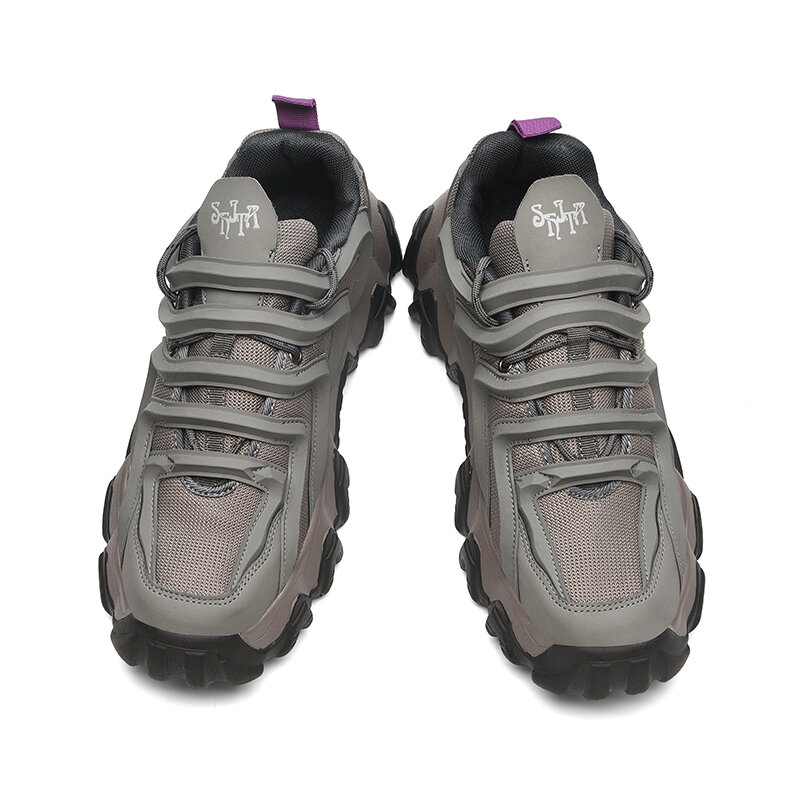 موضة أحذية رياضية رجالية تنفس شبكة احذية الجري للرجال سميكة القاع أحذية رياضية في الهواء الطلق أحذية مشي مريحة