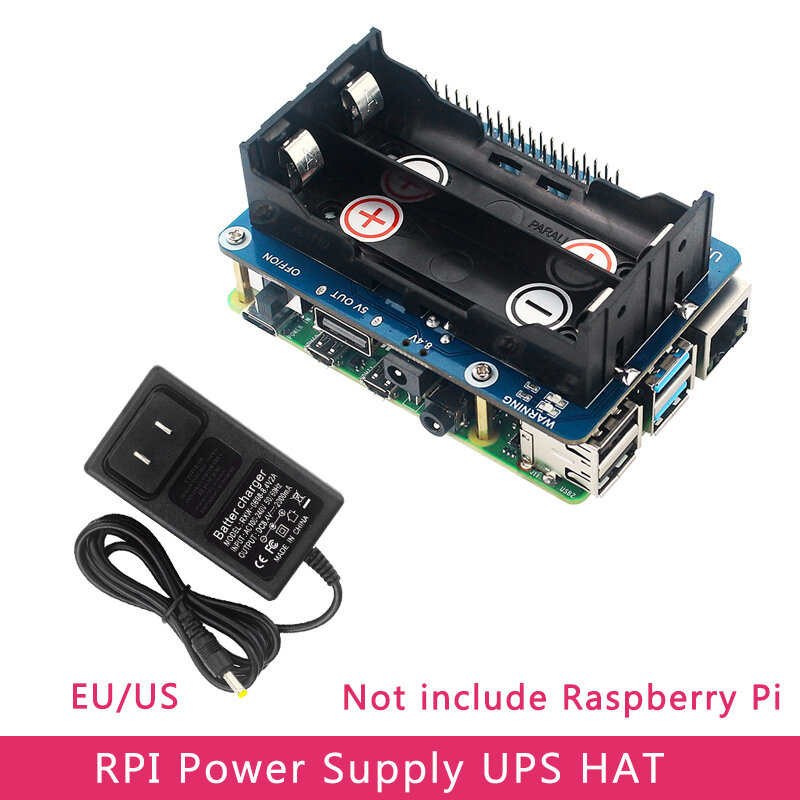 SHCHV إمدادات الطاقة غير المنقطعة UPS قبعة مستقرة 5 فولت انتاج الطاقة لتوت العليق Pi 4 نموذج B/3B +/3B