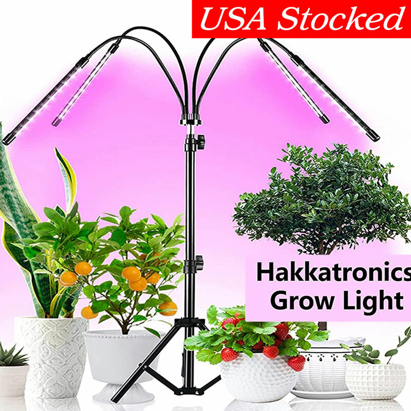 80 واط LED النبات تنمو ضوء الولايات المتحدة التوصيل مع قوس الطيف الكامل ل خيمة داخلية الشتلات زهرة ثلاثة ألوان فيتو مصباح لنا مخزنة