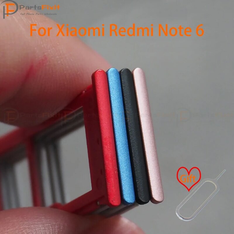 درج بطاقة SIM لـ Redmi Note 6 ، وصينية بطاقة TF لـ Redmi Note 6 ، وقطع غيار مع دبوس حقن مجاني