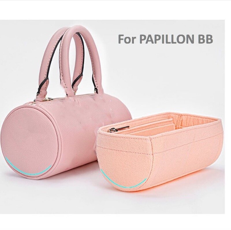 ل PAPILLON BB حقيبة إدراج المنظم محفظة إدراج المنظم حقيبة المشكل حقيبة Liner-2-3MM شعر قسط (اليدوية/20 ألوان)