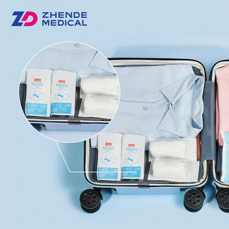 ZHENDE 5 قطعة/حقيبة ملابس داخلية للاستعمال مرة واحدة المعقمة النساء الحوامل بعد الولادة الولادة سراويل الإناث الأعمال السفر cutte
