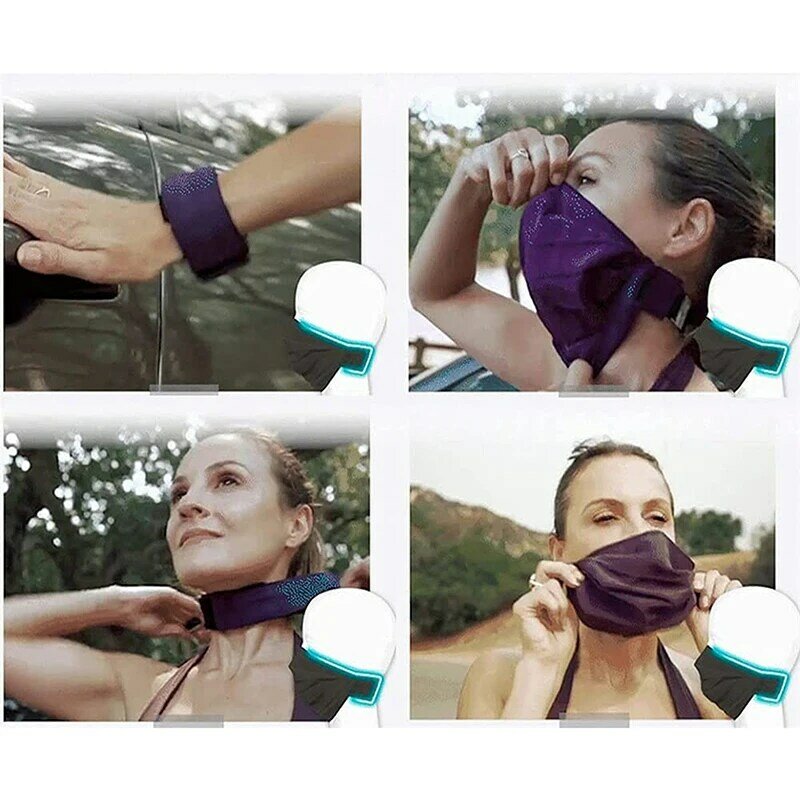 EasySnap واقي الوجه تنفس قابل للتعديل شريط مرن قناع سوار قابلة لإعادة الاستخدام طوق قناع للجري في الهواء الطلق
