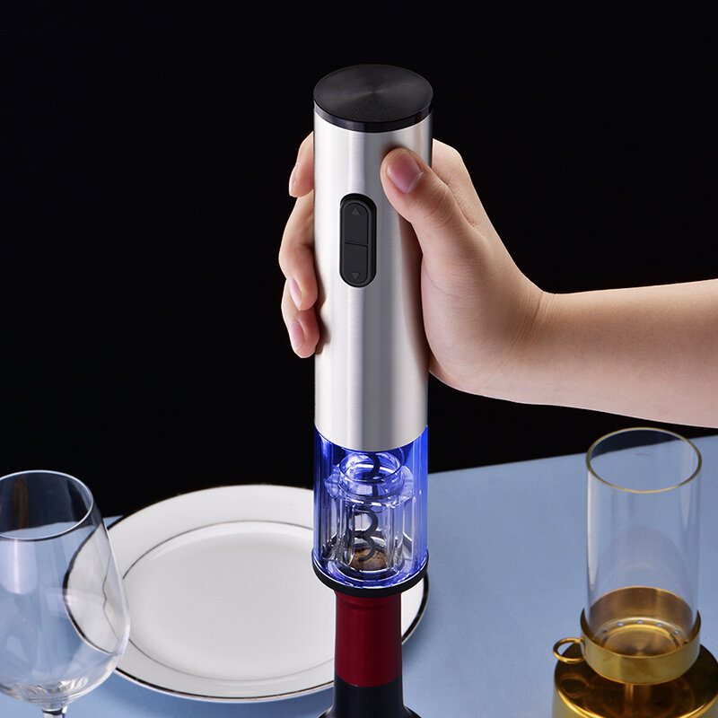 بطارية تعمل تصميم جديد التلقائي زجاجة فاتح نبيذ كهربائي