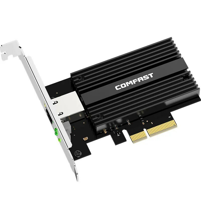 CF-P100 V2 10Gb PCI-E بطاقة الشبكة AQC107 شرائح 2.5G/5G/10G PCIE-X4 محول الشبكة نقل سريع دونجل ويندوز لينكس