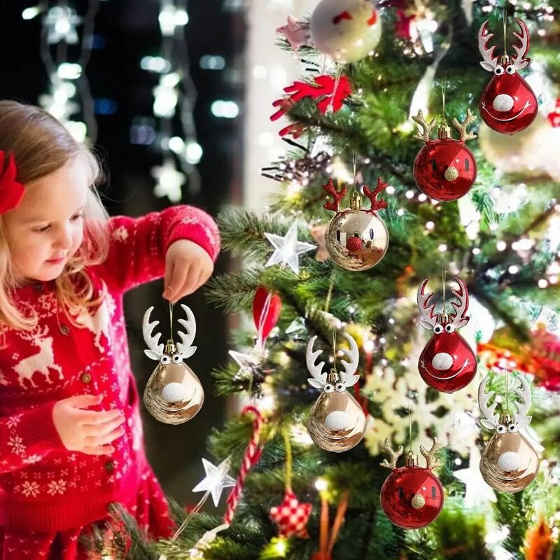 2 قطعة الإبداعية عيد الميلاد كرة زينة شجرة تزيين كرات معلقة للحزب زينة عيد الميلاد معلقة شجرة المعلقات السنة الجديدة 2021