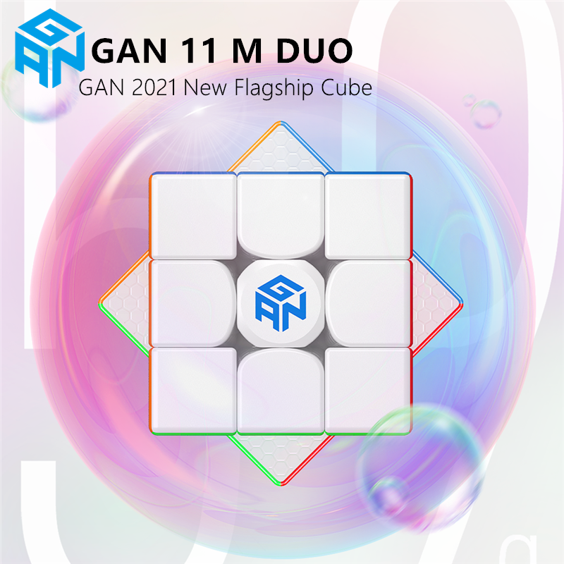 ألعاب تعليمية للأطفال جديدة ، مكعبات سريعة سحرية مغنطيسية على شكل ثنائي مقاس 11 متر من GAN ، بدون مغناطيس GAN11M DUO ، مكعبات لغز GAN11 M Duo