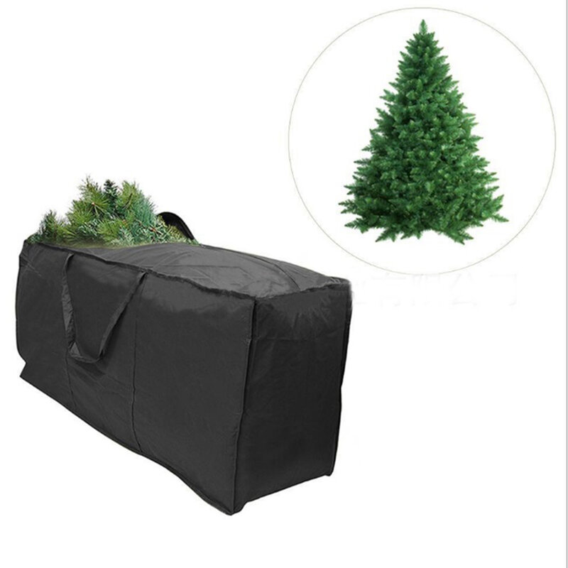 حقيبة تخزين منزلية, من شجرة الكريسماس مع مقابض مقواة وسحاب