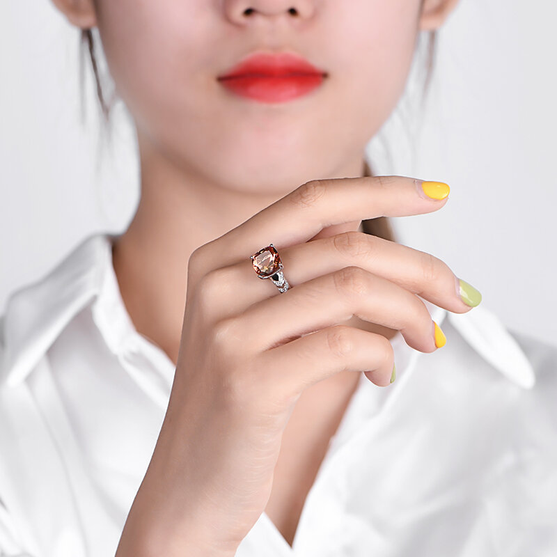 Zultanite اللون تغيير التركية Zultanite فضة المرأة خاتم S925 غرامة مجوهرات للنساء هدية النمط الكلاسيكي