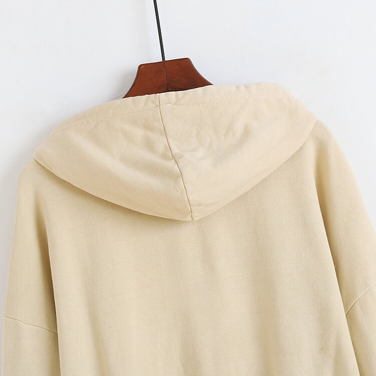 المرأة هوديس تيري البلوز اللون مطابقة تصميم للجنسين فضفاض جيب Sweatershirt الملابس 2021 الخريف فتاة جديدة قطنية عالية الجودة