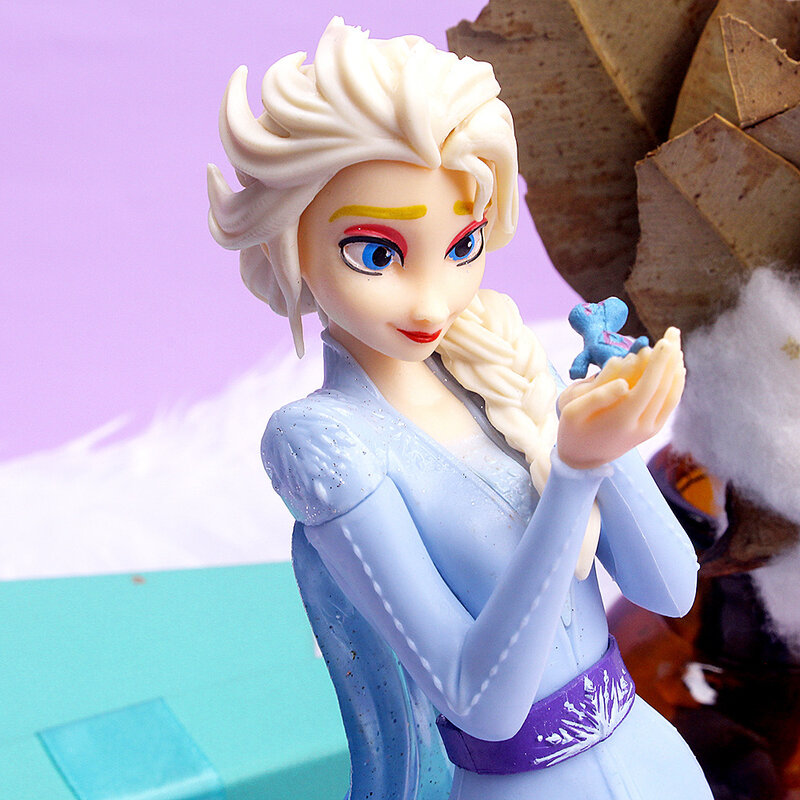 ديزني المجمدة إلسا الأميرة اليد الراحة سحلية الشكل دمية لعبة لفتاة الأطفال شخصية للرسوم المتحركة هدية الحلي ديكور المنزل