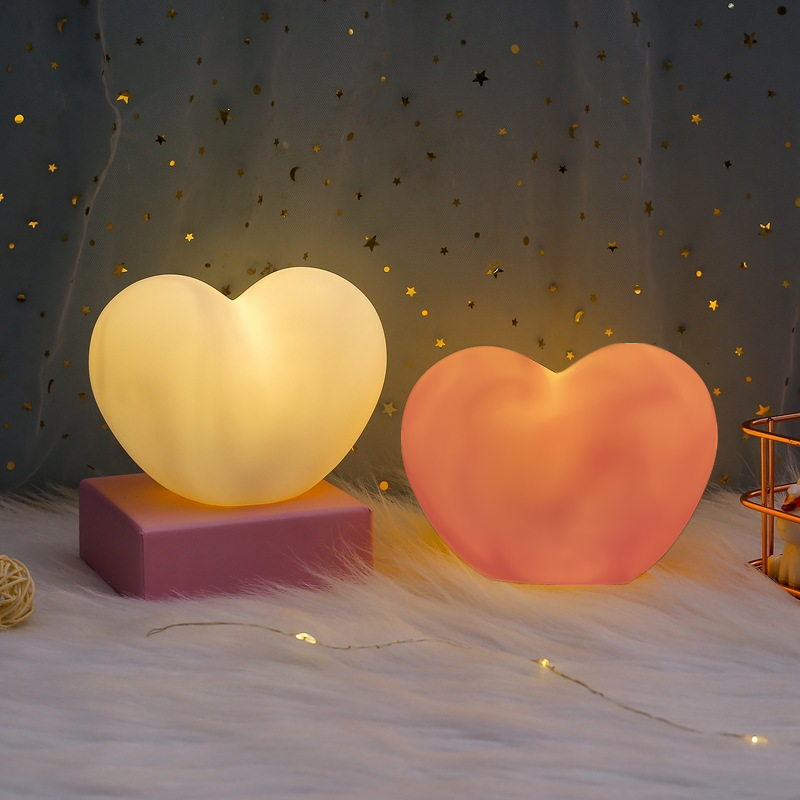 رومانسية الحب ثلاثية الأبعاد مصباح على شكل قلب Led ليلة ضوء الزفاف ديكور عيد الحب هدية العروس ليكون عيد الحب ديكور الحفلات