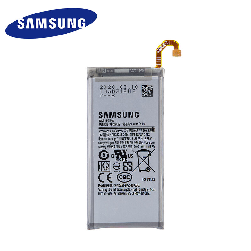 SAMSUNG Orginal EB-BA530ABE 3000mAh Battery For Samsung Galaxy A8 2018 A530 SM-A530 A530F A530K/L/S/W A530N/DS  Batteries+Tools